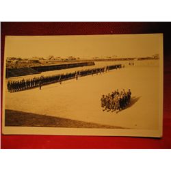 POST CARDS RPPC POST CARDS RPPC WAR 1 MILITARY MARCHING ~ SQUADS ~