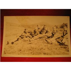 POST CARDS RPPC VINTAGE GROUP OF MILITARY MEN PHOTO WORLD WAR I WW1 AT REST