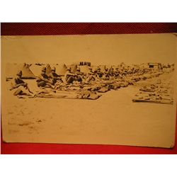 POST CARDS RPPC WWI ww1 war USA Real Photo GROUP OF ARMY MEN TENTS