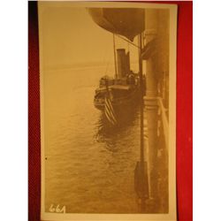 POST CARDS RPPC BOATS WAR 1 MILITARY US FLAG