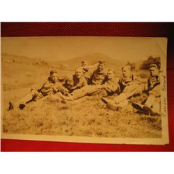 POST CARDS RPPC WWI ww1 war USA Real Photo GROUP OF ARMY DOUGHBOY'S WORLD WAR I