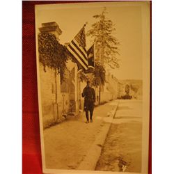 POST CARDS RPPC WWI ww1 war USA Real Photo ARMY MEN on GUARD