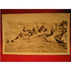 POST CARDS RPPC WWI ww1 war USA Real Photo GROUP OF ARMY DOUGHBOY'S WORLD WAR I