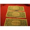 Image 8 : SILVER CERTIFICATE CURRENCY US BLUE SEAL 1957B,1957B,1957 DOLLAR BILLS LOT