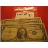 Image 9 : SILVER CERTIFICATE CURRENCY US BLUE SEAL 1957B,1957B,1957 DOLLAR BILLS LOT