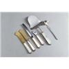 Image 1 : GEORG JENSEN Kopenhagen Harald Nielsen 6 Vorlegteile Silber Horn. Bestehend aus 1 Buttermesse...