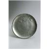 Image 1 : J.P. KAYSER Krefeld Teller Zinn. Runde flach gemuldete Form mit reliefiertem Frauenschuh-Deko...