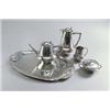 Image 1 : URANIA Maastricht Friedrich Adler Service Zinn versilbert. 5-tlg. bestehend aus Tee- Kaffee...