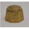 Image 1 : WIENER WERKSTÄTTE Wien Dagobert Peche Dose Messing innen verzinkt. Achtfach facettierte Form...