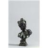 Image 1 : EMANUELE VILLANIS Diane Bronze patiniert. Auf pyramidalem Sockel weibliche Büste mit zur Seite...