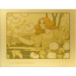 PAUL BERTHON (1872-1909) Les Boules de Neige Farblithografie in mehrtonigem Braun und Grün. Que...