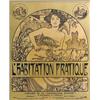 Image 1 : ALPHONSE MUCHA (1860-1939) L'habitation Practique Farblithographie auf Papier. Werbeplakat für...