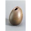 Image 1 : RICHARD BAMPI Kandern Vase Ei Keramik. Roter Scherben mit matter brauner zartrosafarbener Gla...