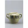 Image 1 : VILLEROY & BOCH Mettlach Cachepot Keramik. Heller Scherben lindgrüne craquelierte Glasur um...