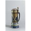 Image 1 : VILLEROY & BOCH Mettlach Krug Keramik Zinn. Sogenanntes Chromolithsteinzeug stlilisiertes g...