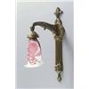 Image 1 : EMILE GALLÉ Nancy Wandleuchte Bronze Glas. Floral reliefierte Bronzeapplike mit Leuchterarm i...