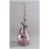 Image 1 : EMILE GALLE Nancy Vase farbloses Glas. Violett überfangen farbige Emailbemalung eines japonis...