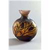 Image 1 : EMILE GALLE Nancy Vase farbloses matt geätztes Glas mit partiellem Innenüberfang in Rosa hel...