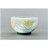 Image 1 : VICTOR AMALRIC WALTER Nancy Lejan Schale grünliches Pâte-de-verre. Reliefiertes Blüten- und As...