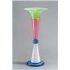 Image 1 : VETRERIA AURELIANO TOSO Murano Ettore Sottsass Vase Pasifila farbloses und hellblaues Glas. P...