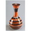 Image 1 : VENINI & C. Murano Fulvio Bianconi Vase a fasce orizzontali farbloses Glas. Außen kreisförmig...