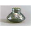 Image 1 : JOHANN LÖTZ WITWE Klostermühle Vase farbloses Glas. Grün überfangen mit irisierendem Phänomen-...