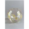 Image 1 : JOHANN LÖTZ WITWE Klostermühle Vase farbloses Glas. Unregelmässig zerrissene Vierecke aus Gold...