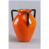 Image 1 : JOHANN LÖTZ WITWE Klostermühle Vase farbloses Glas. Innen rot überfangen applizierter Mündung...
