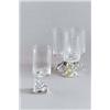 Image 1 : JOSEF RIEDEL Polaun Joe Colombo 4 Trinkgläser Colombo farbloses Glas. Eisglasartiger Tropfenf...