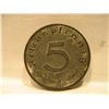 Image 2 : OLD COIN NAZI GERMANY 5 1941-A SWASTIKA WORLD WAR II