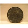 Image 2 : 1942 NAZI GERMANY WW2 COIN 5 REICHSPFENNIG 3rd REICH SWASTIKA