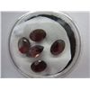 Image 1 : 5 cut red garnet gemstones