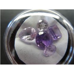 5 cut lively purple amethysts