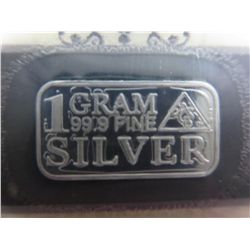 Ten 2014 certified silver American mint bars