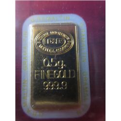 Gold certified Istanbul Turkish Mint bar