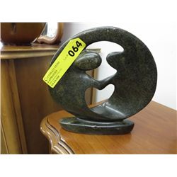 Carved soapstone statue 8" tall, 8" wide