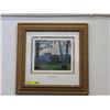 Image 1 : Framed artwork. "Mount Bourgeau"