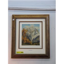 Painting of the Cascade Mountain "Nina Crumnin"
