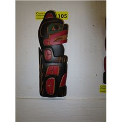 Carved Native wall plaque