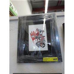 Framed Native art print by Richard Shorty