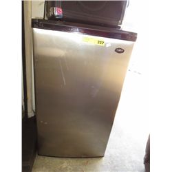 Sanyo stainless steel mini fridge - like new