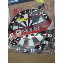 Win Max dart board and darts
