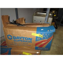 Case of PVC snap ties