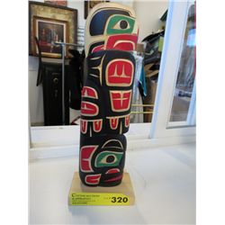 Hand carved native statue