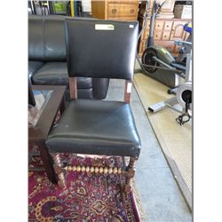 Vintage 1930s English oak "Bobbin" chair