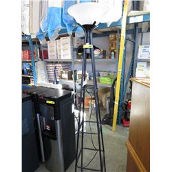 Touchier lamp with glass shade
