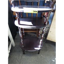 Wood oval accent table