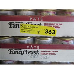 2 cases of Fancy Feast cat food