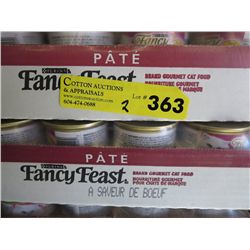 2 cases of Fancy Feast cat food