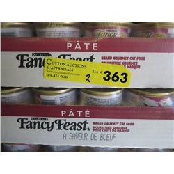 2 cases of Fancy Feast cat food